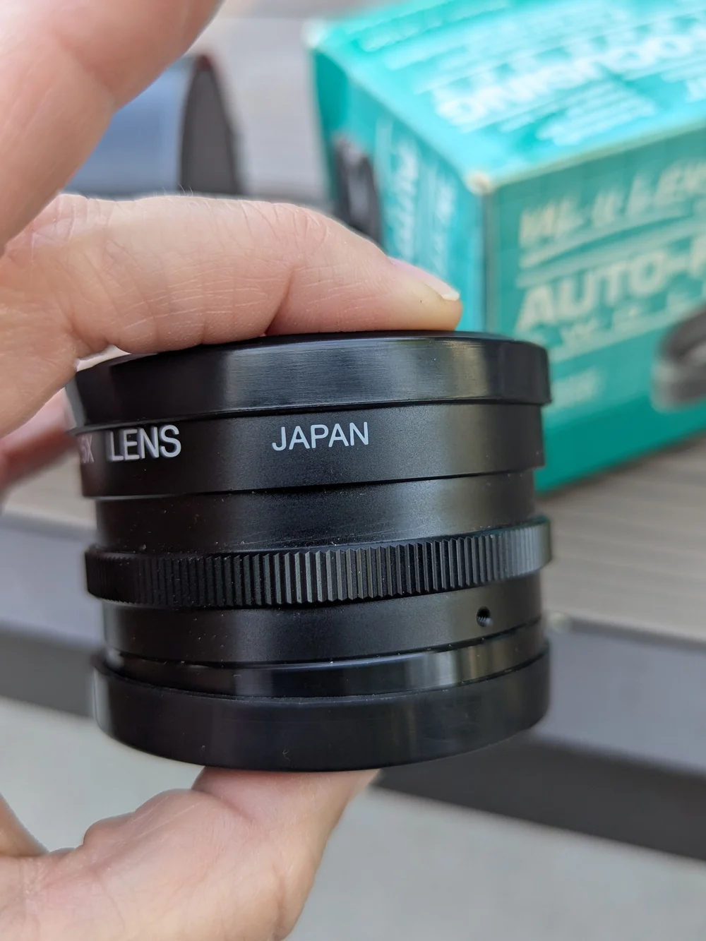 Ambico Val-U-Lens Kit (Model V-3100) featuring a 1.5X telephoto lens and a 0.5X